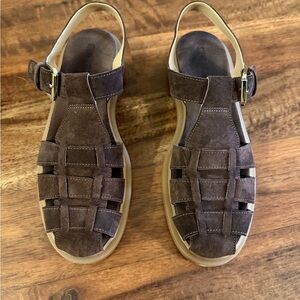 Steve Madden Suede Taupe Fisherman Sandal